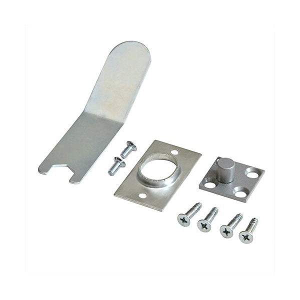 Satin Aluminum Top and Bottom Strike Package for 1275 Surface Vertical Rod and 3185 Mid Panel Panic
